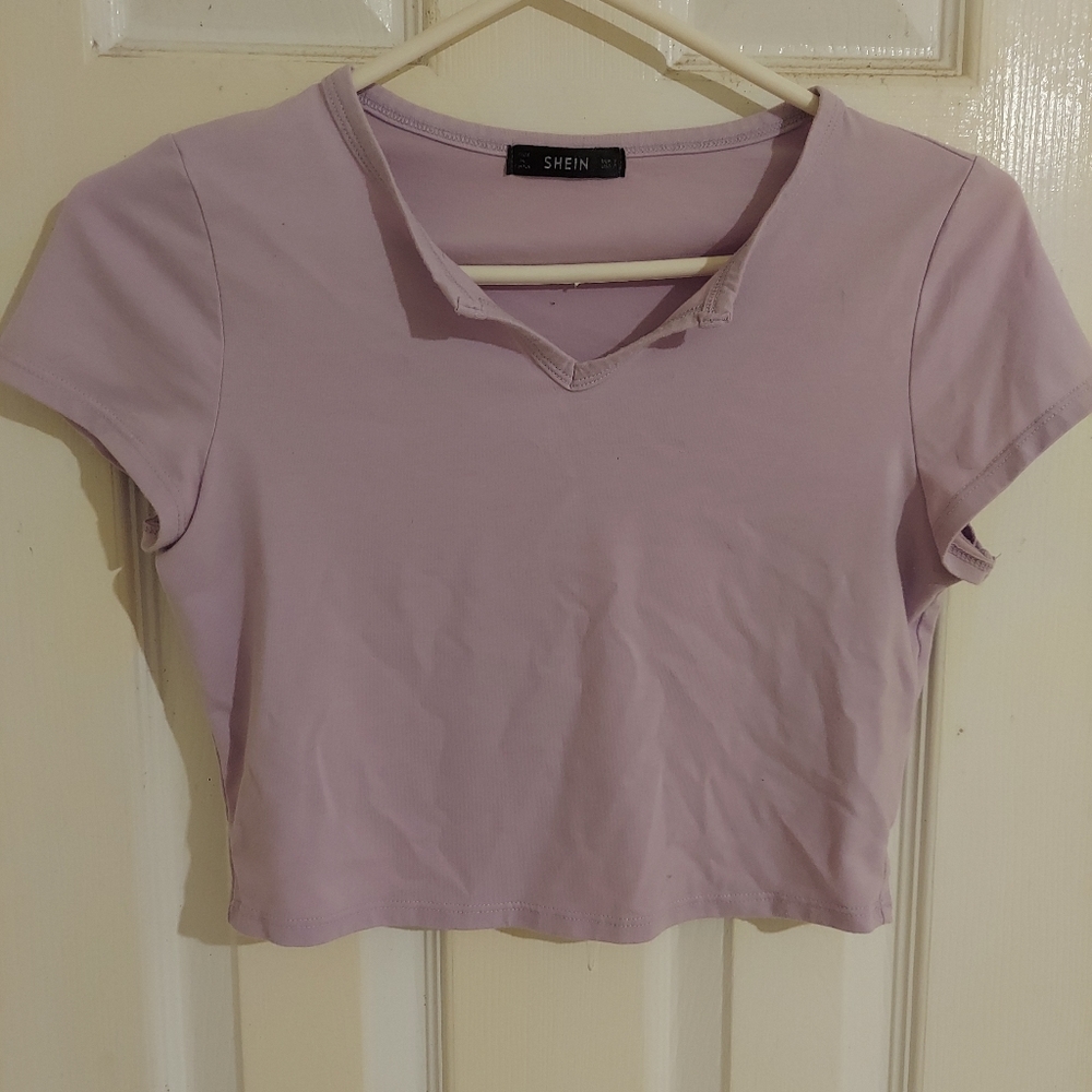 Shein lilac shirt